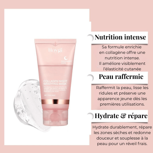 Masque de Nuit au Collagène | Hydratation & Fermeté Pendant le Sommeil